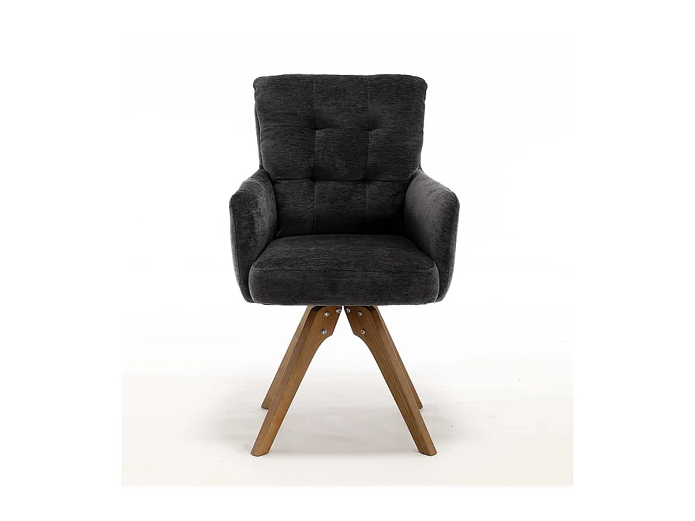 Polsterstuhl Esszimmer Stuhl Set aus Chenillegewebe mit Federkern (2er Set)