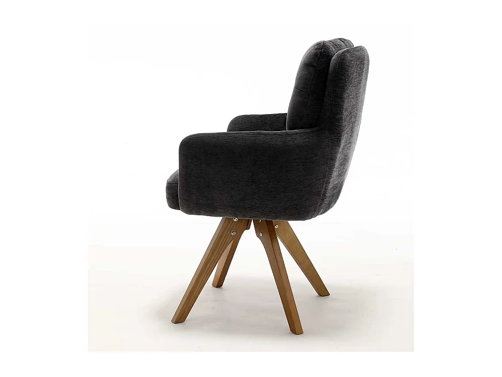 Polsterstuhl Esszimmer Stuhl Set aus Chenillegewebe mit Federkern (2er Set)