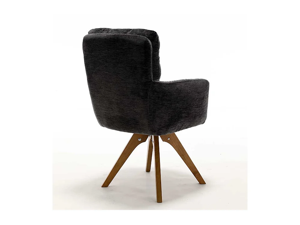 Polsterstuhl Esszimmer Stuhl Set aus Chenillegewebe mit Federkern (2er Set)