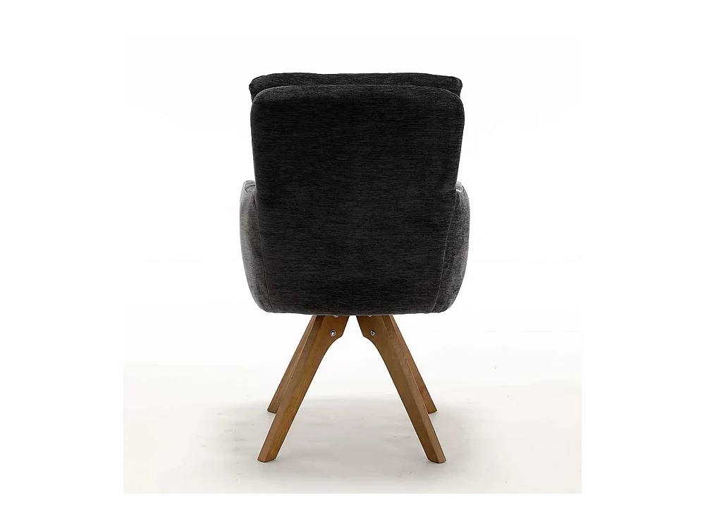 Polsterstuhl Esszimmer Stuhl Set aus Chenillegewebe mit Federkern (2er Set)