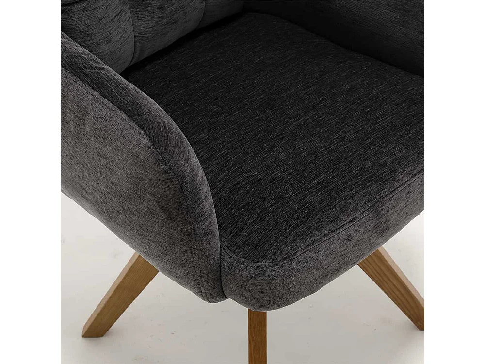 Polsterstuhl Esszimmer Stuhl Set aus Chenillegewebe mit Federkern (2er Set)