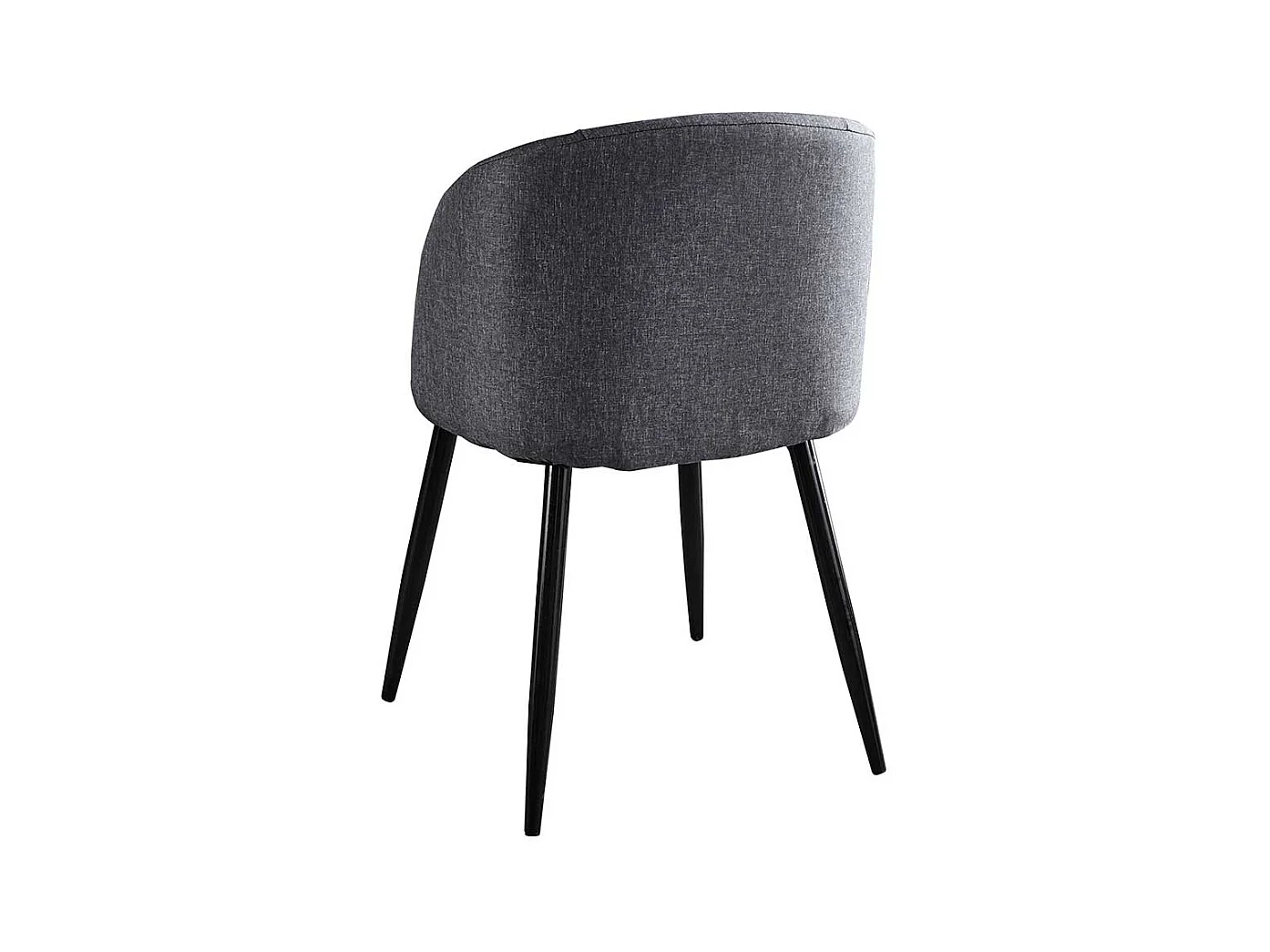 Armstühle in Dunkelgrau Webstoff modern (2er Set)