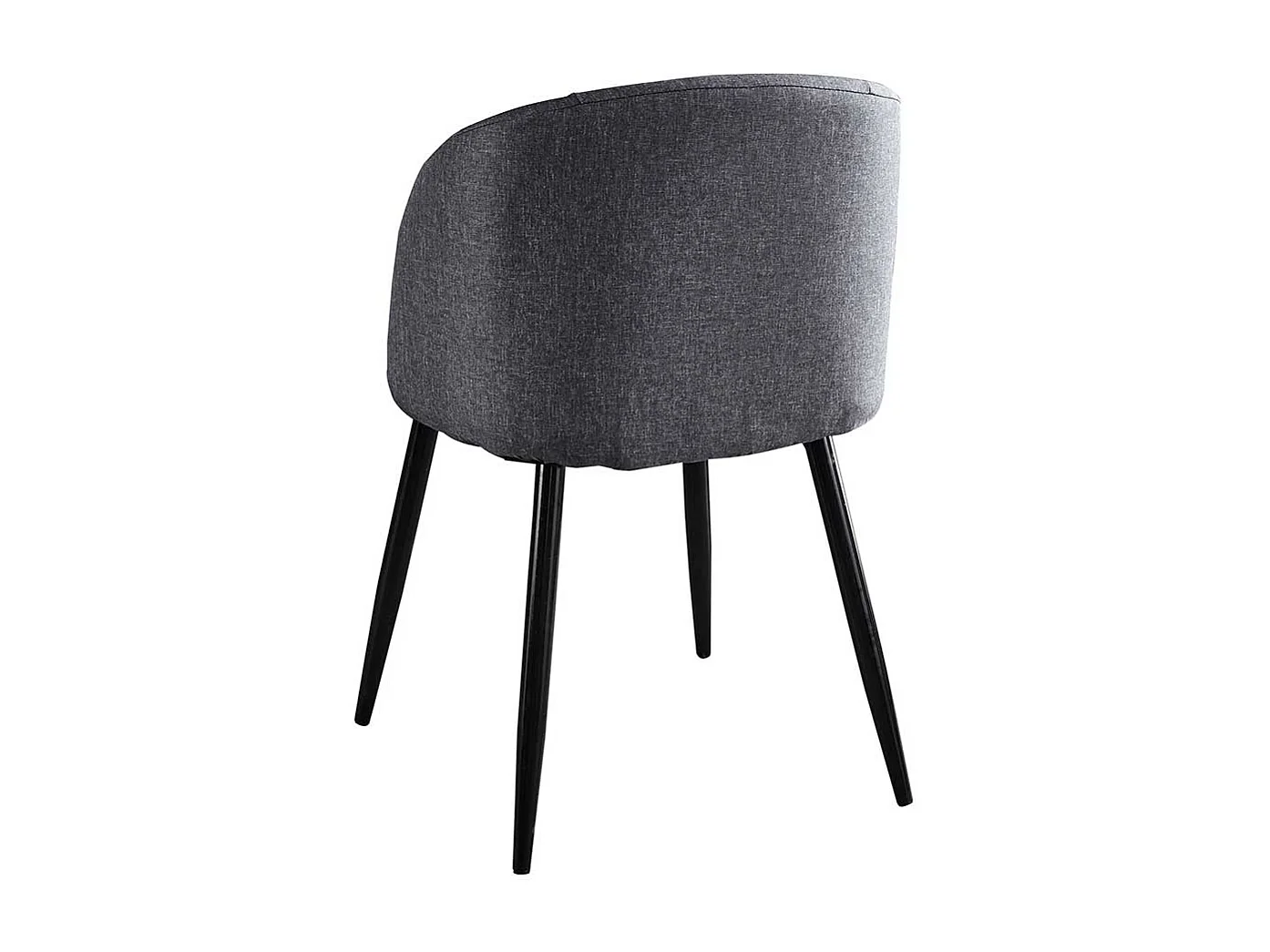 Armstühle in Dunkelgrau Webstoff modern (2er Set)