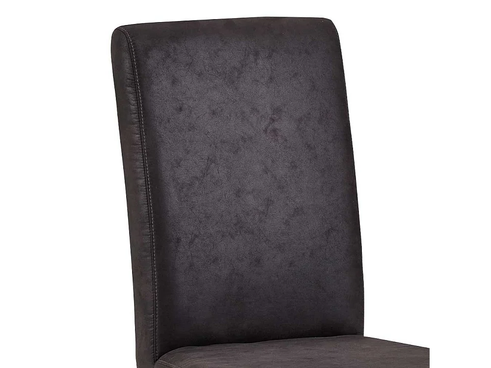 Esszimmer Stuhl in Anthrazit Microfaser Massivholzgestell in Eiche Sonoma (2er Set)