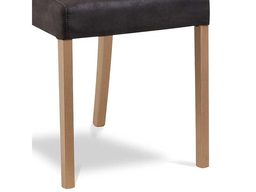 Esszimmer Stuhl in Anthrazit Microfaser Massivholzgestell in Eiche Sonoma (2er Set)