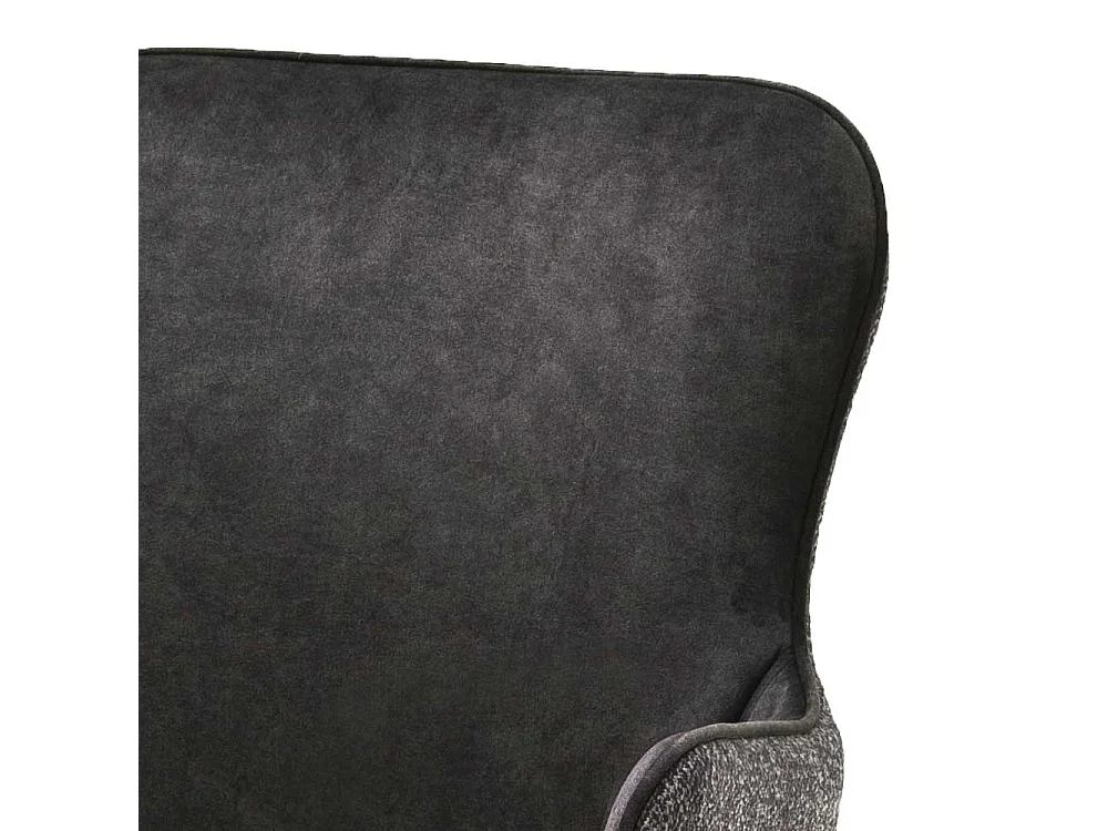 Esszimmer Drehst�hle in Anthrazit Stoff Armlehnen (2er Set)