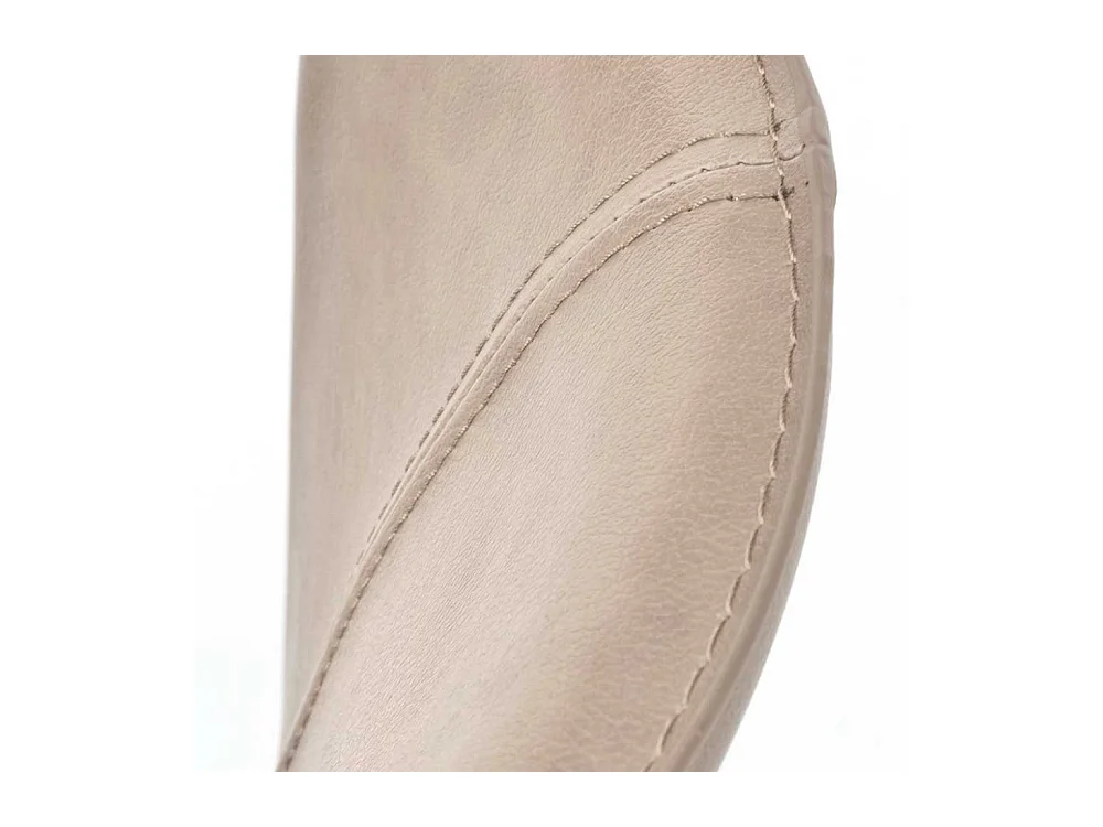Kunstlederstühle in Taupe modern (2er Set)