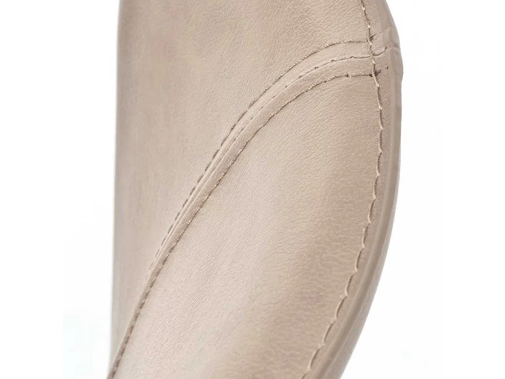 Kunstlederstühle in Taupe modern (2er Set)