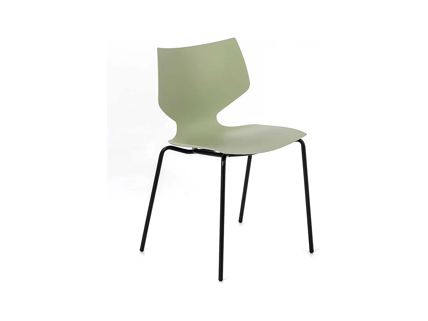 Esstisch St�hle in Hellgr�n Kunststoff 45 cm Sitzh�he (4er Set)