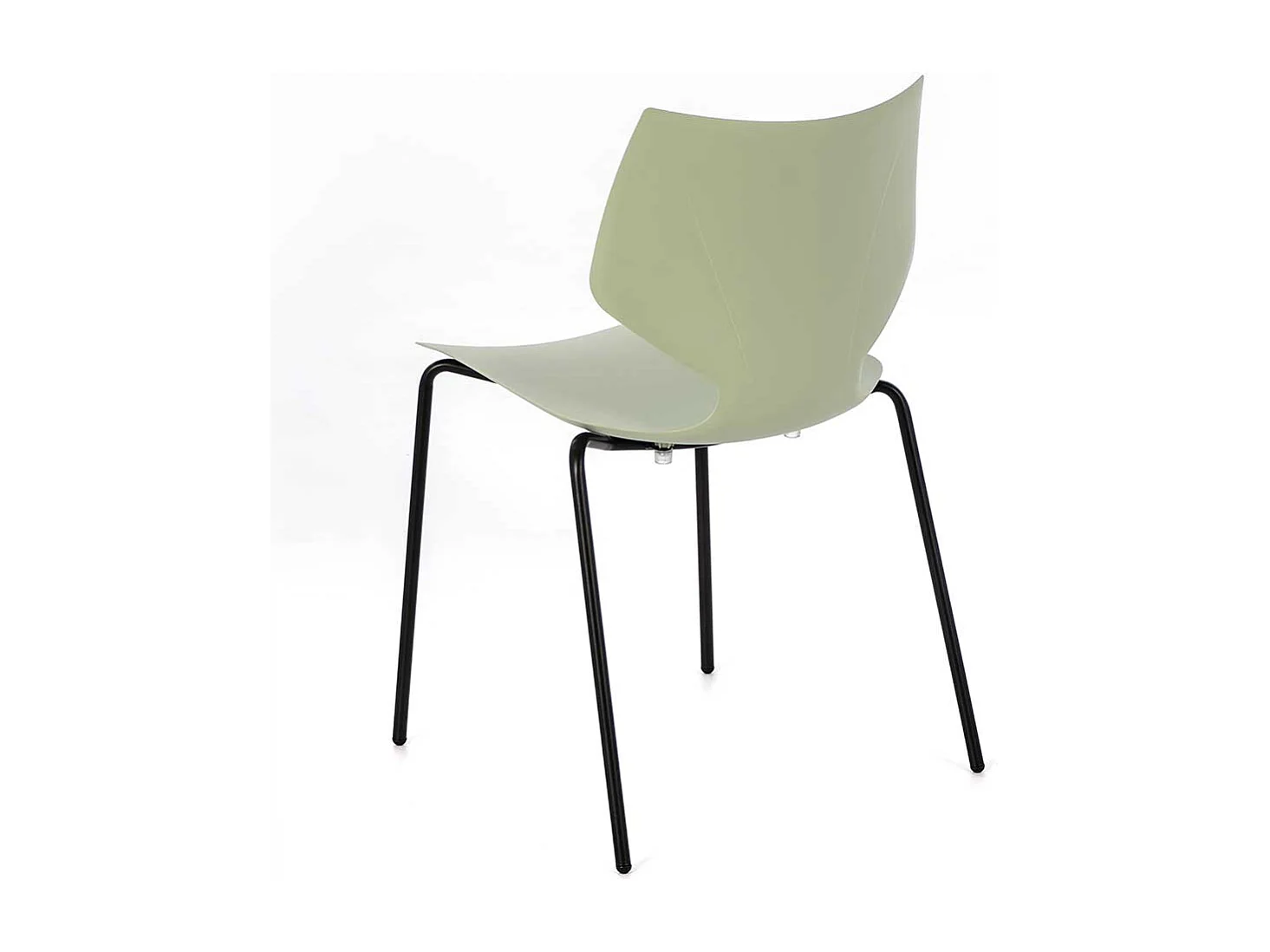 Esstisch Stühle in Hellgrün Kunststoff 45 cm Sitzhöhe (4er Set)