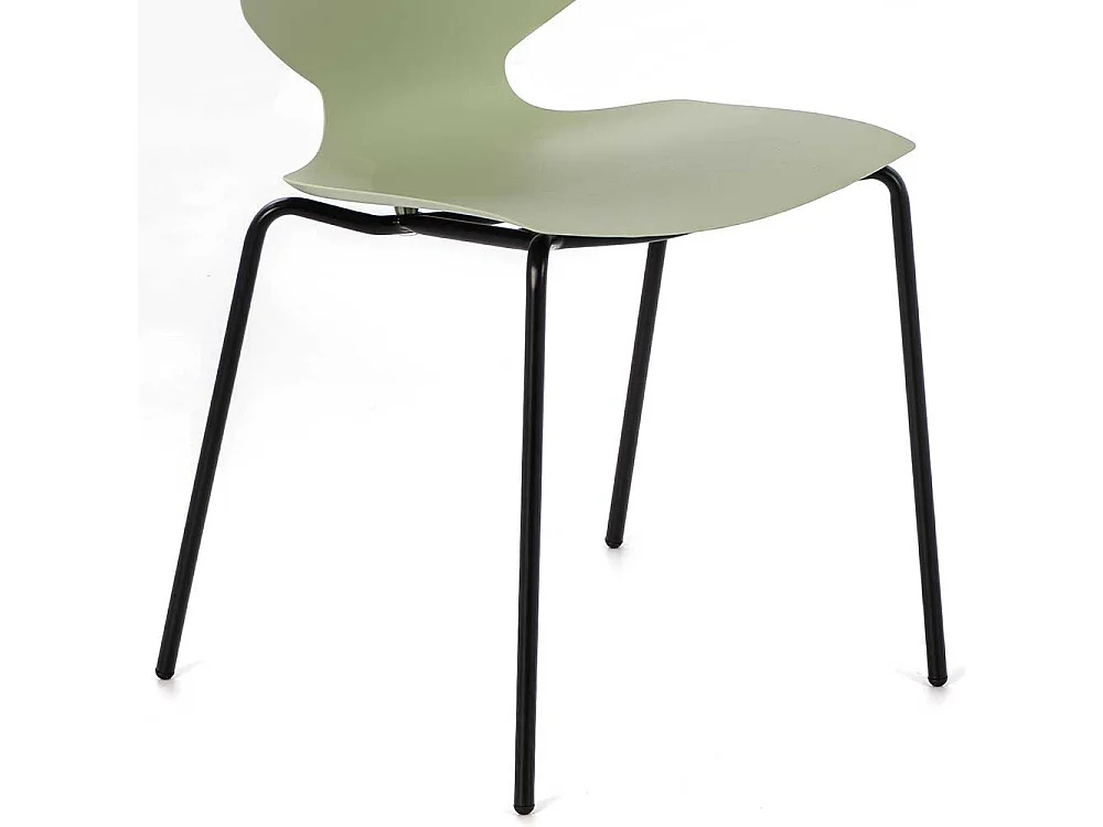 Esstisch Stühle in Hellgrün Kunststoff 45 cm Sitzhöhe (4er Set)