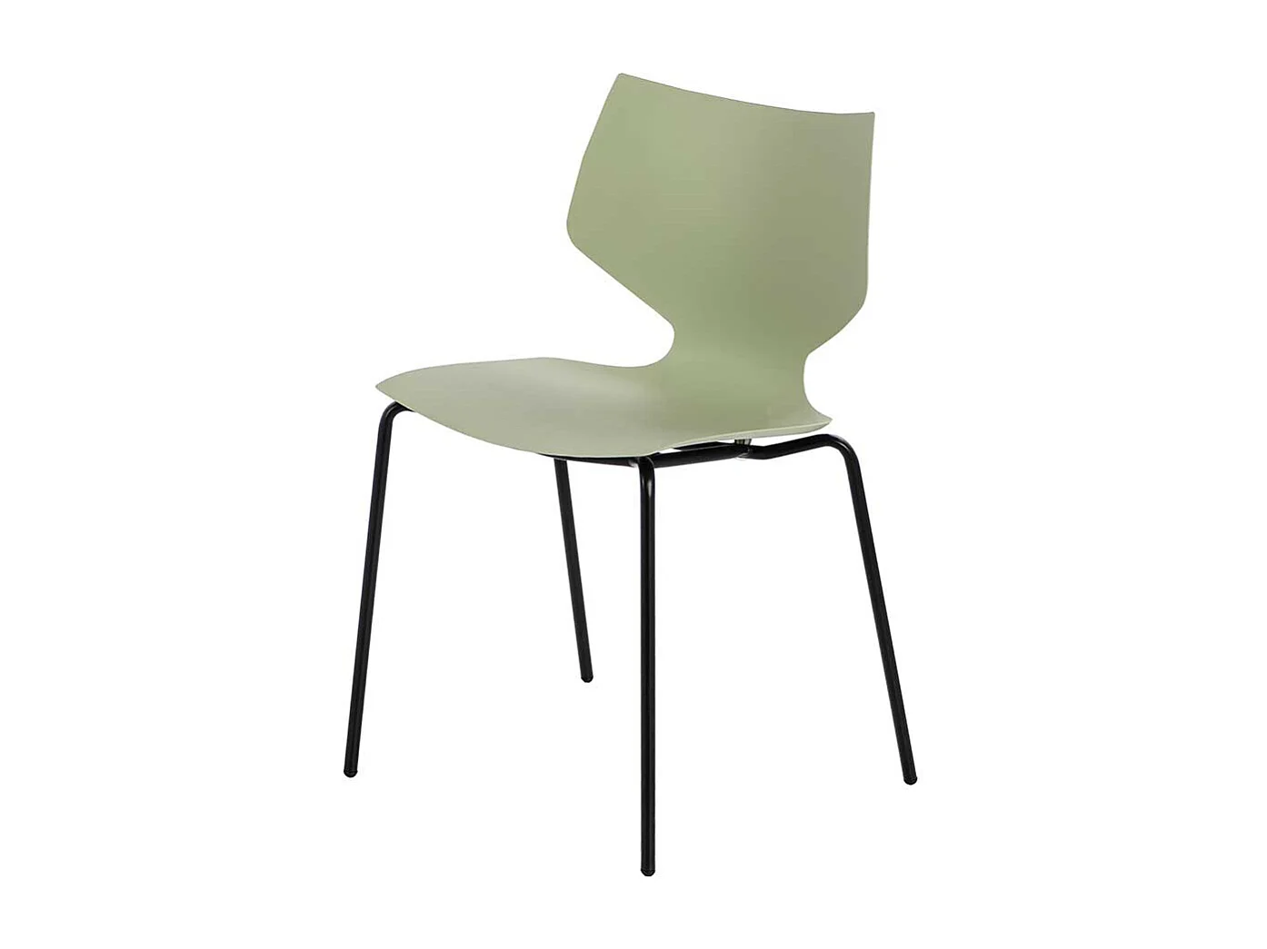 Esstisch Stühle in Hellgrün Kunststoff 45 cm Sitzhöhe (4er Set)