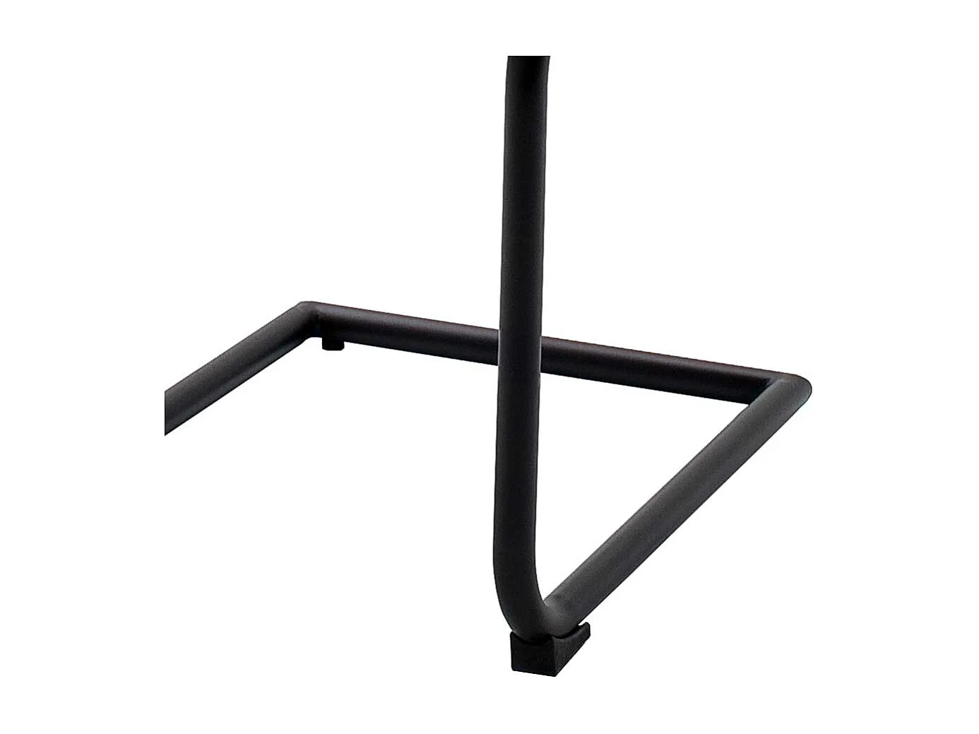 Schwingstühle in Grau Feingewebe Metallgestell (4er Set)