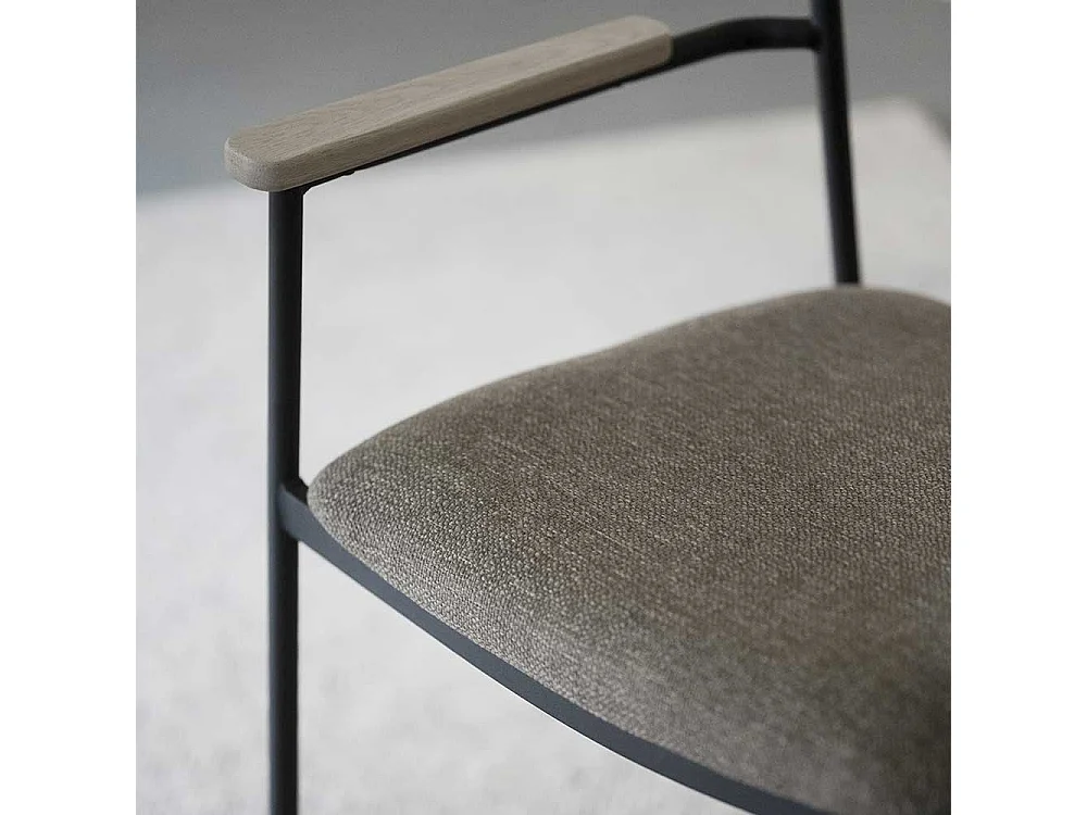 Armlehnstuhl Esszimmerarmlehnstuhl im Retrostil mit Rückenlehne aus Holz (2er Set)