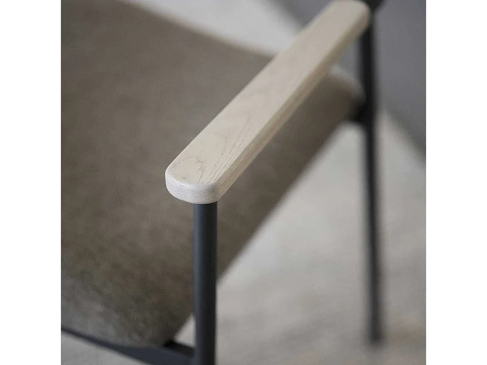 Armlehnstuhl Esszimmerarmlehnstuhl im Retrostil mit Rückenlehne aus Holz (2er Set)