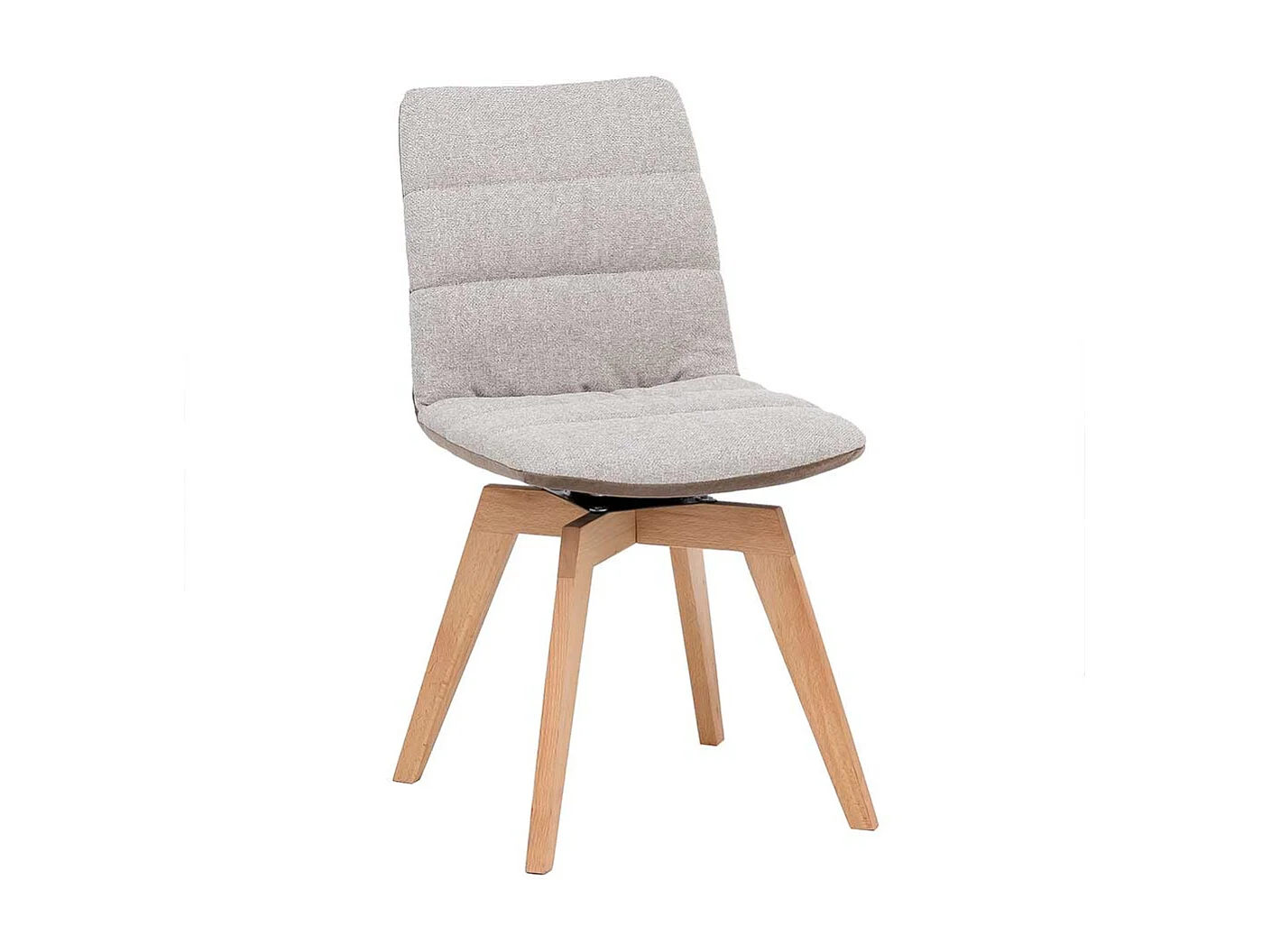 Drehstuhl für Esstisch Schlammfarben & Buche (2er Set)