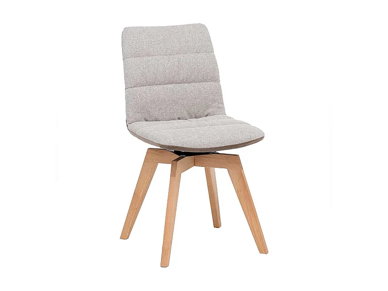 Drehstuhl für Esstisch Schlammfarben & Buche (2er Set)