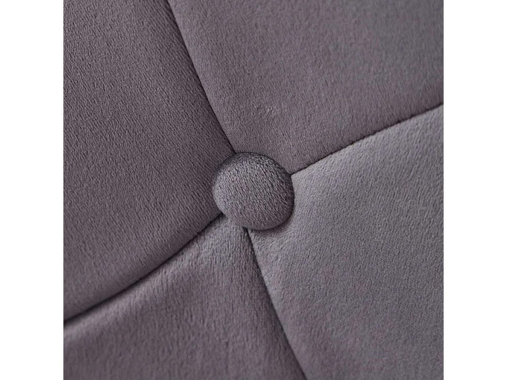 Retro Drehstühle in Grau Samt höhenverstellbar