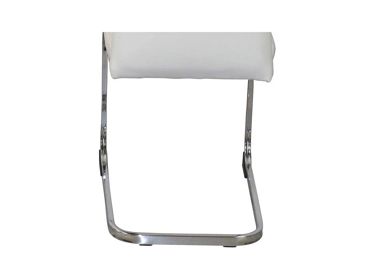 Hochlehner Esszimmer Schwinggestell Bezug Kunstleder weiß (2er Set)