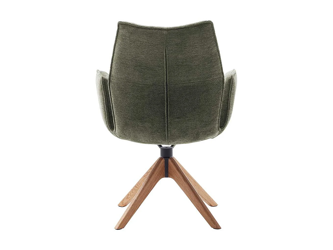 Stuhl Küche Kuechenstuhl mit Armlehnen aus Chenillegewebe (2er Set)