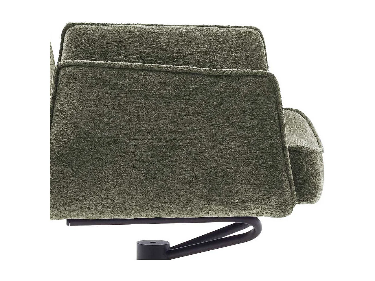 Stuhl Küche Kuechenstuhl mit Armlehnen aus Chenillegewebe (2er Set)