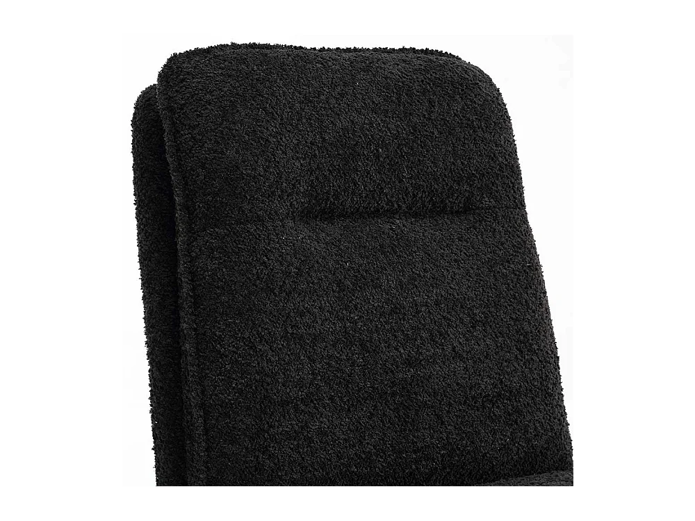 Boucle Stühle in Anthrazit mit Gestell aus Metall 51 cm breit (2er Set)