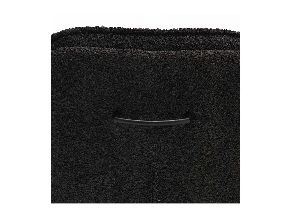 Boucle Stühle in Anthrazit mit Gestell aus Metall 51 cm breit (2er Set)