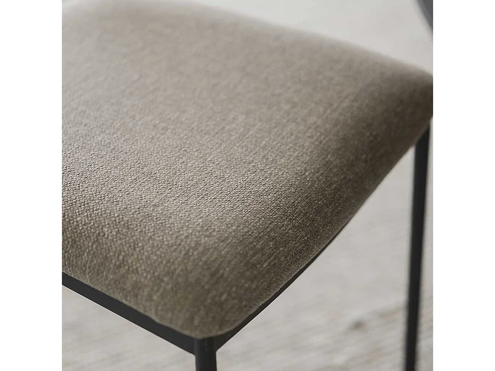 Essstuhl Küchenstuhl aus Metall mit Rückenlehne aus Holz (2er Set)