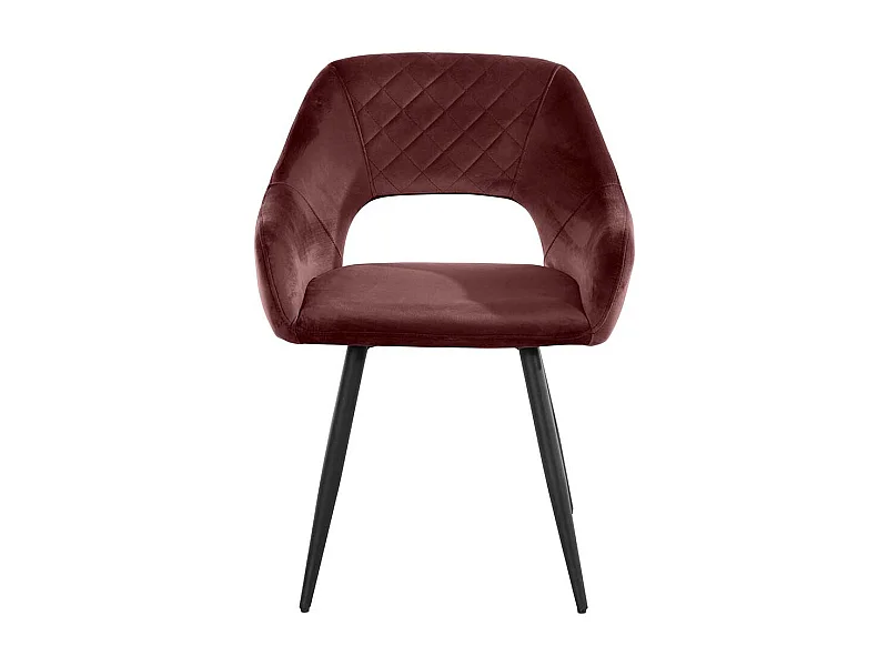 Polsterstühle in Altrosa und Schwarz Armlehnen (2er Set)