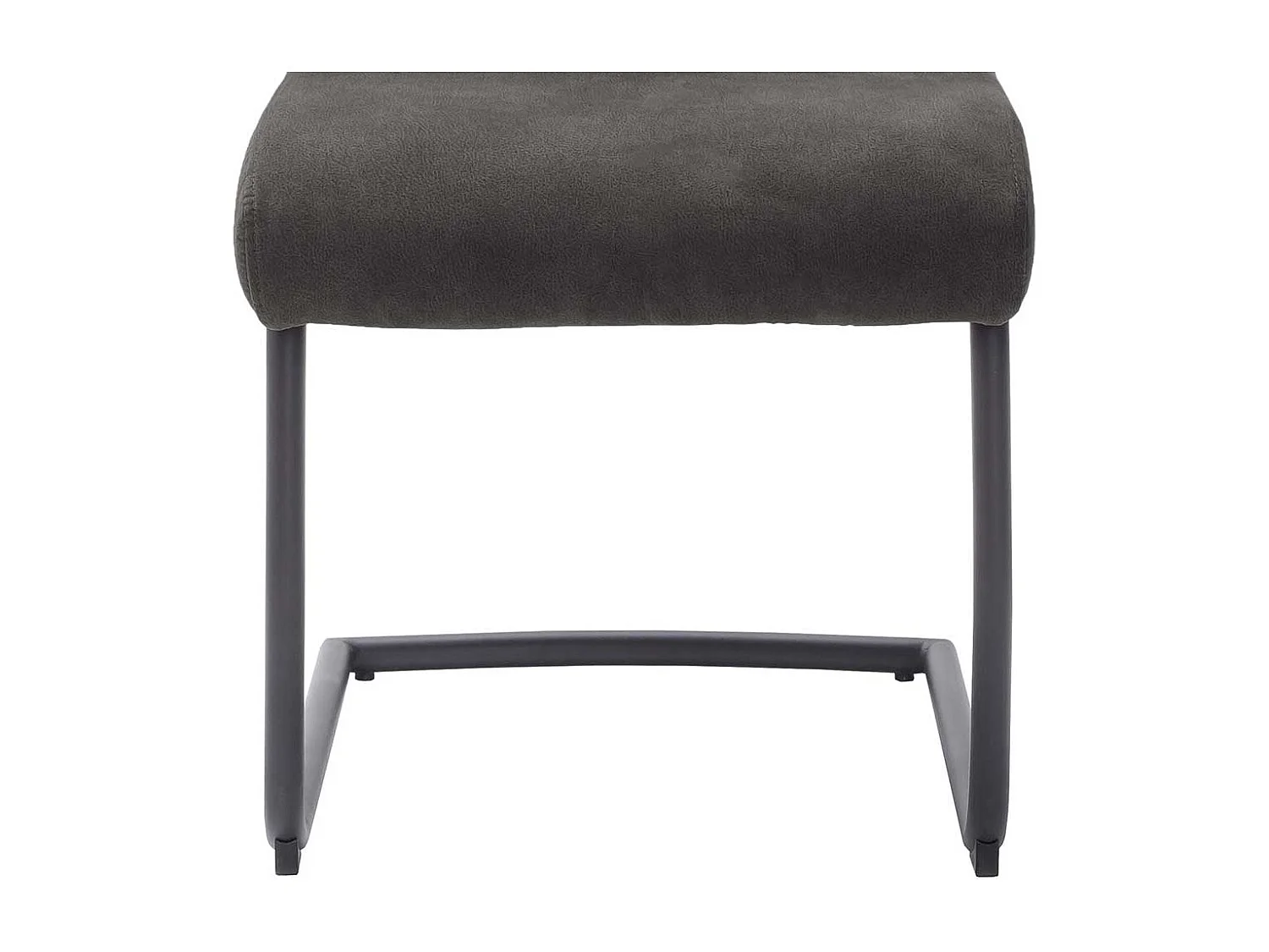 Freischwinger in Dunkelgrau und Schwarz Gestell aus Metall (2er Set)