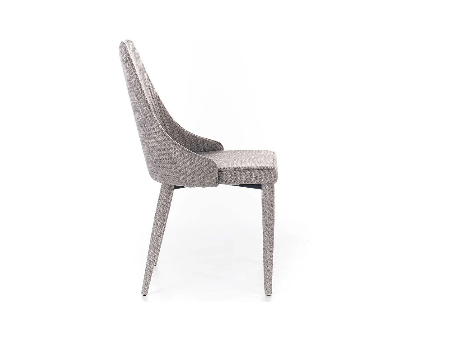 Esszimmerstühle in Grau Webstoff (2er Set)