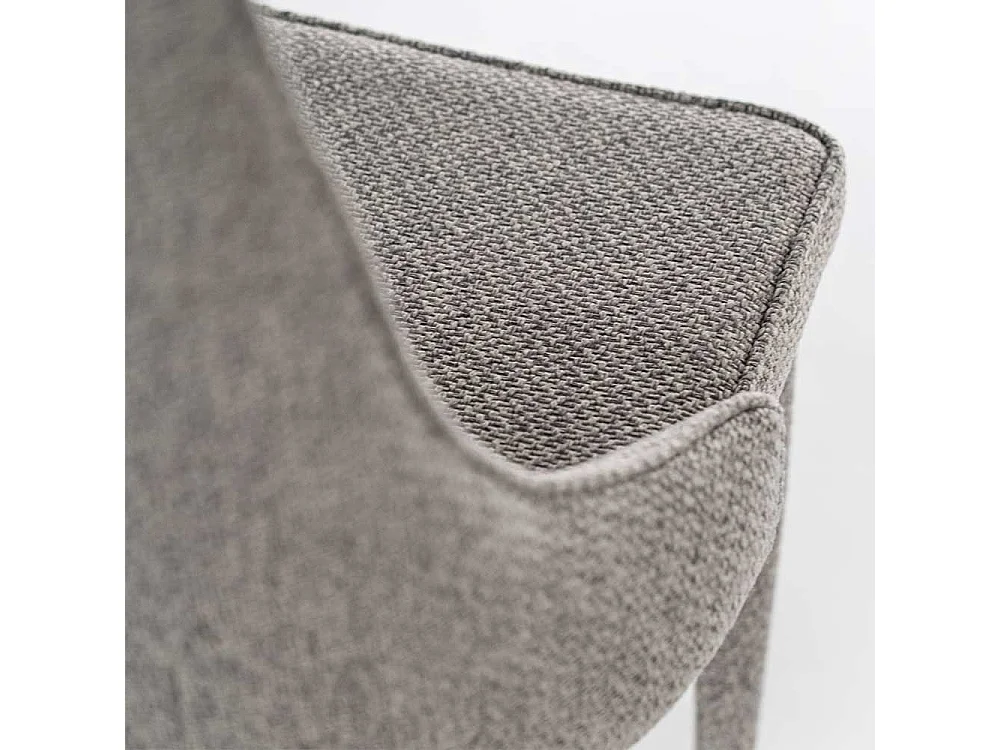 Esszimmerstühle in Grau Webstoff (2er Set)