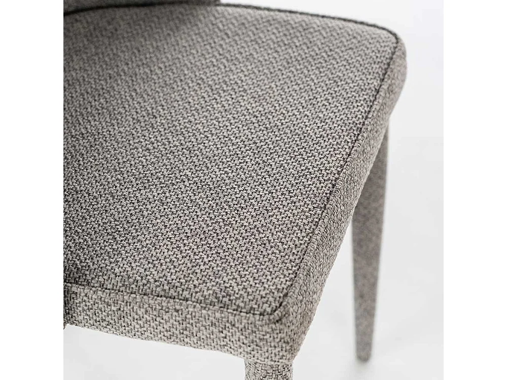 Esszimmerstühle in Grau Webstoff (2er Set)