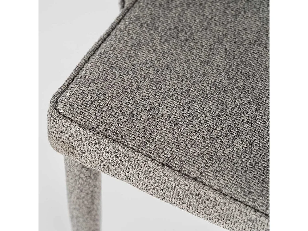 Esszimmerstühle in Grau Webstoff (2er Set)