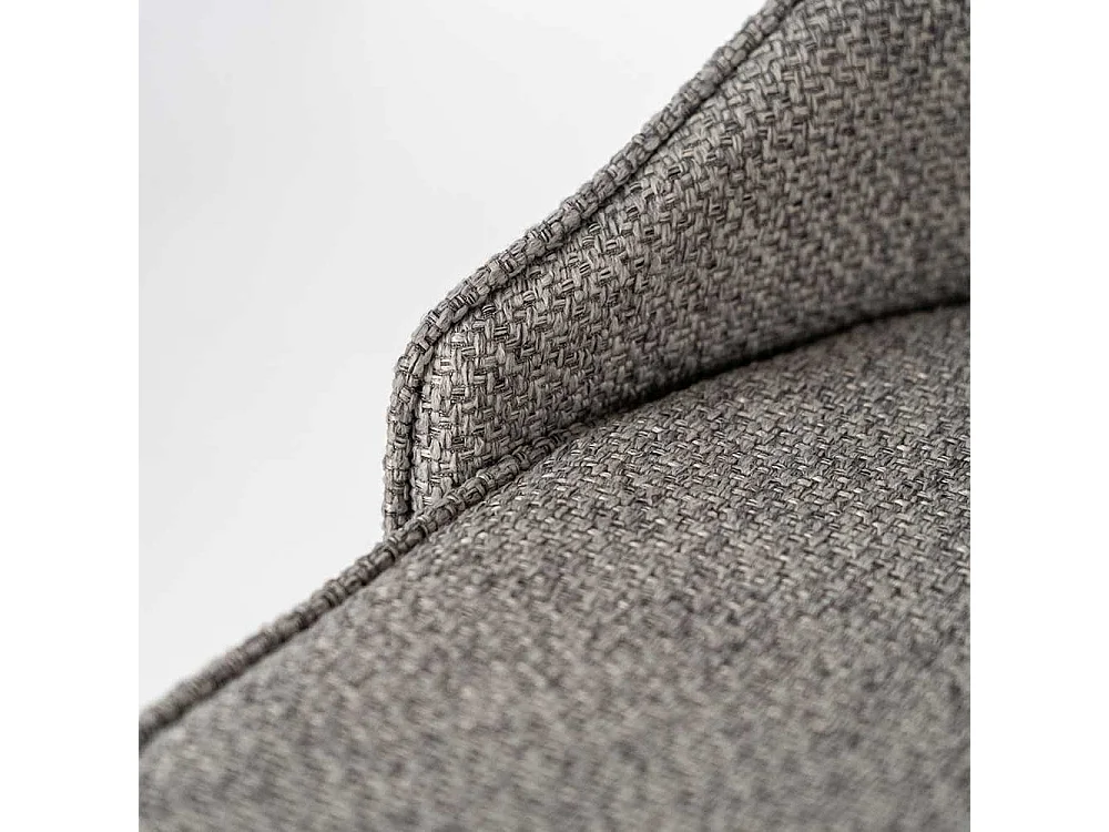 Esszimmerstühle in Grau Webstoff (2er Set)