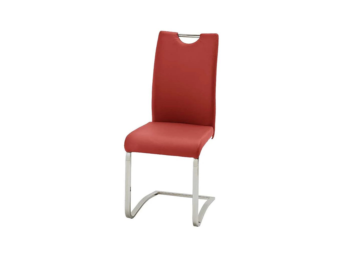 Freischwinger Set in Rot mit Griff (4er Set)