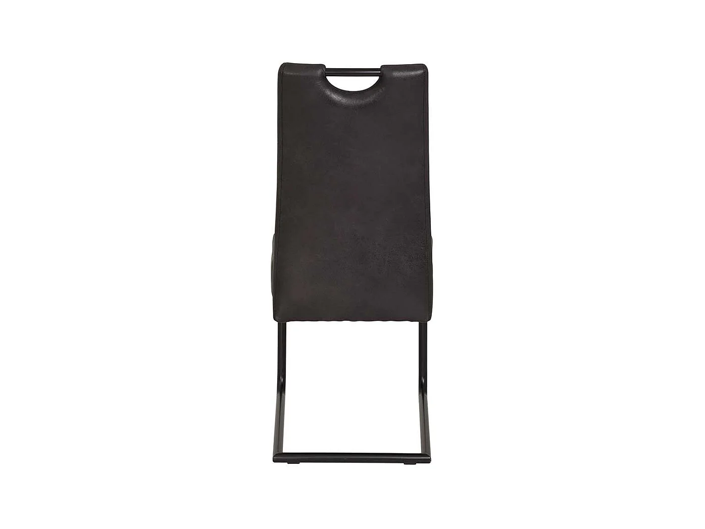 Esszimmer Freischwinger in Anthrazit Microfaser Metallgestell (Set)