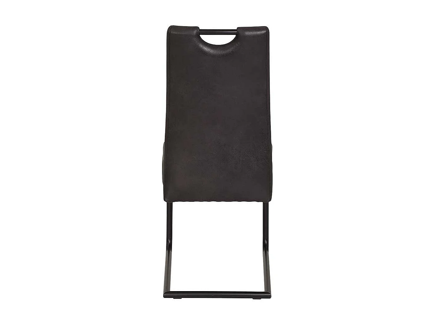 Esszimmer Freischwinger in Anthrazit Microfaser Metallgestell (Set)