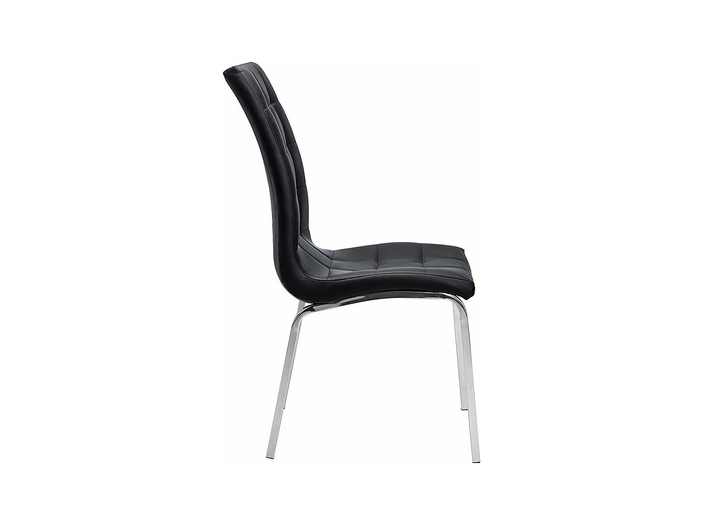 Kuechenstuhl Hochlehner aus Kunstleder Metall (2er Set)