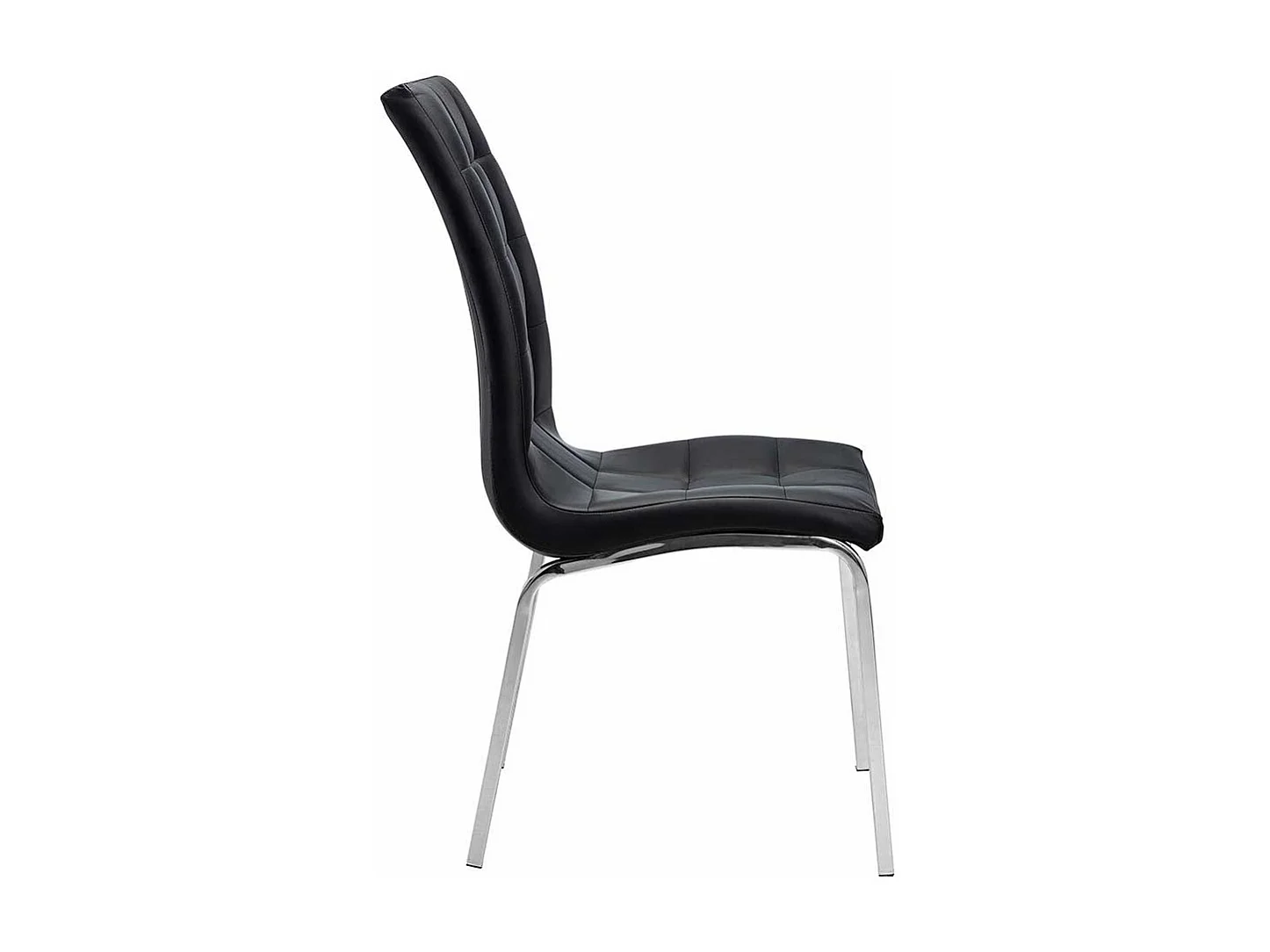 Kuechenstuhl Hochlehner aus Kunstleder Metall (2er Set)