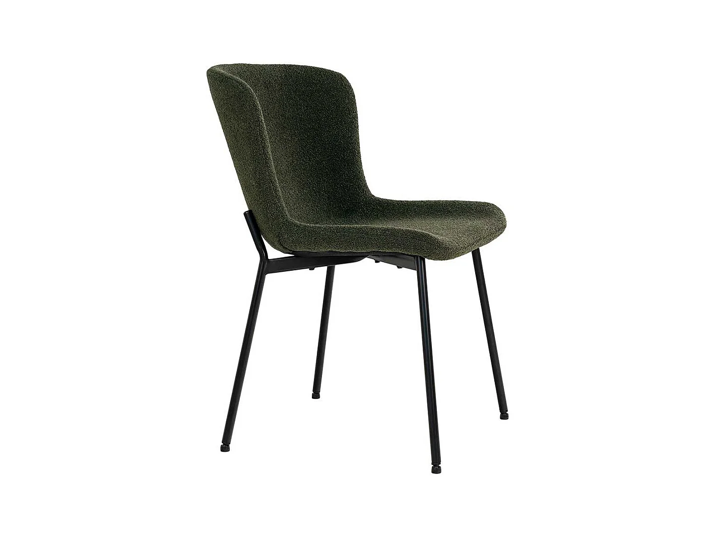 Polsterstuhl Esszimmer Esstischstühle in Dunkelgrün und Schwarz (2er Set)