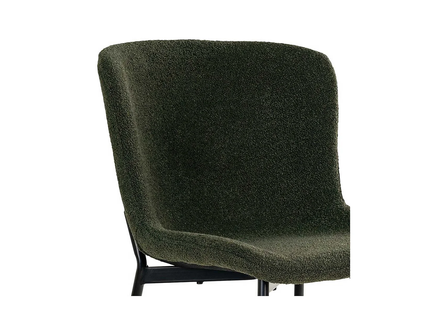 Polsterstuhl Esszimmer Esstischstühle in Dunkelgrün und Schwarz (2er Set)