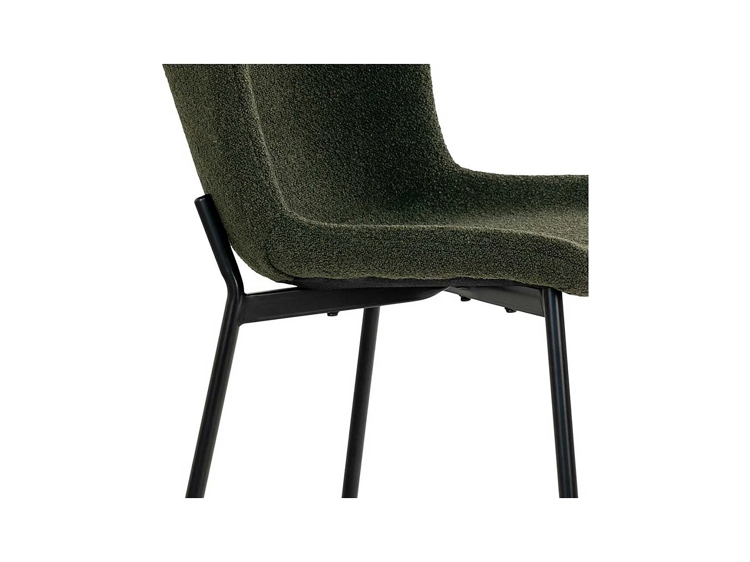 Polsterstuhl Esszimmer Esstischstühle in Dunkelgrün und Schwarz (2er Set)