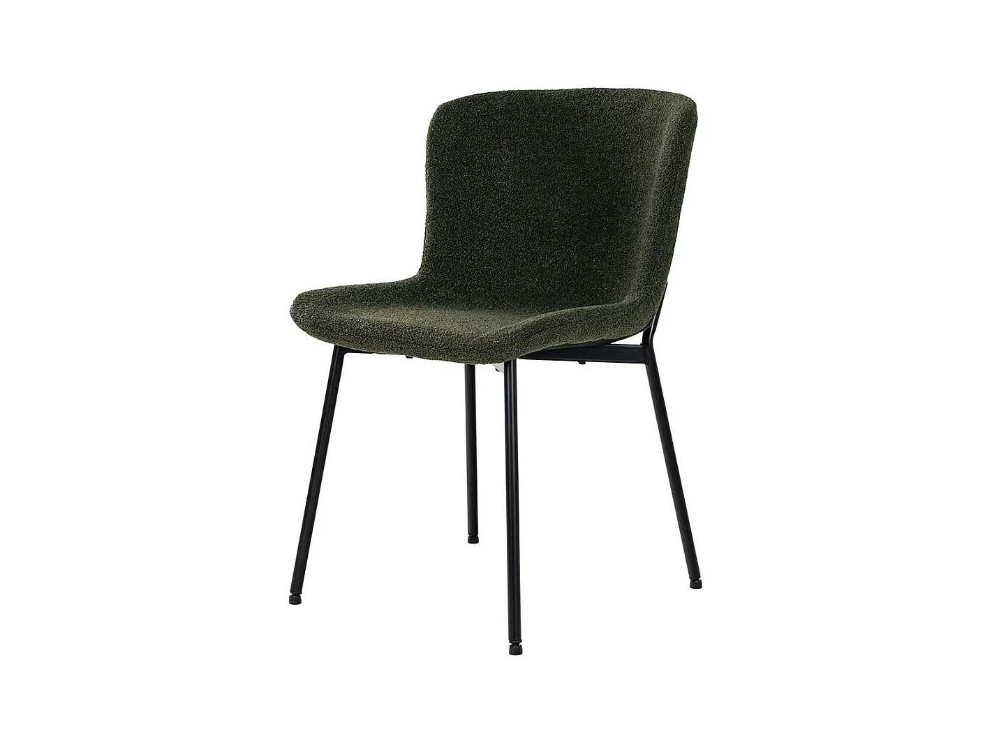 Polsterstuhl Esszimmer Esstischstühle in Dunkelgrün und Schwarz (2er Set)