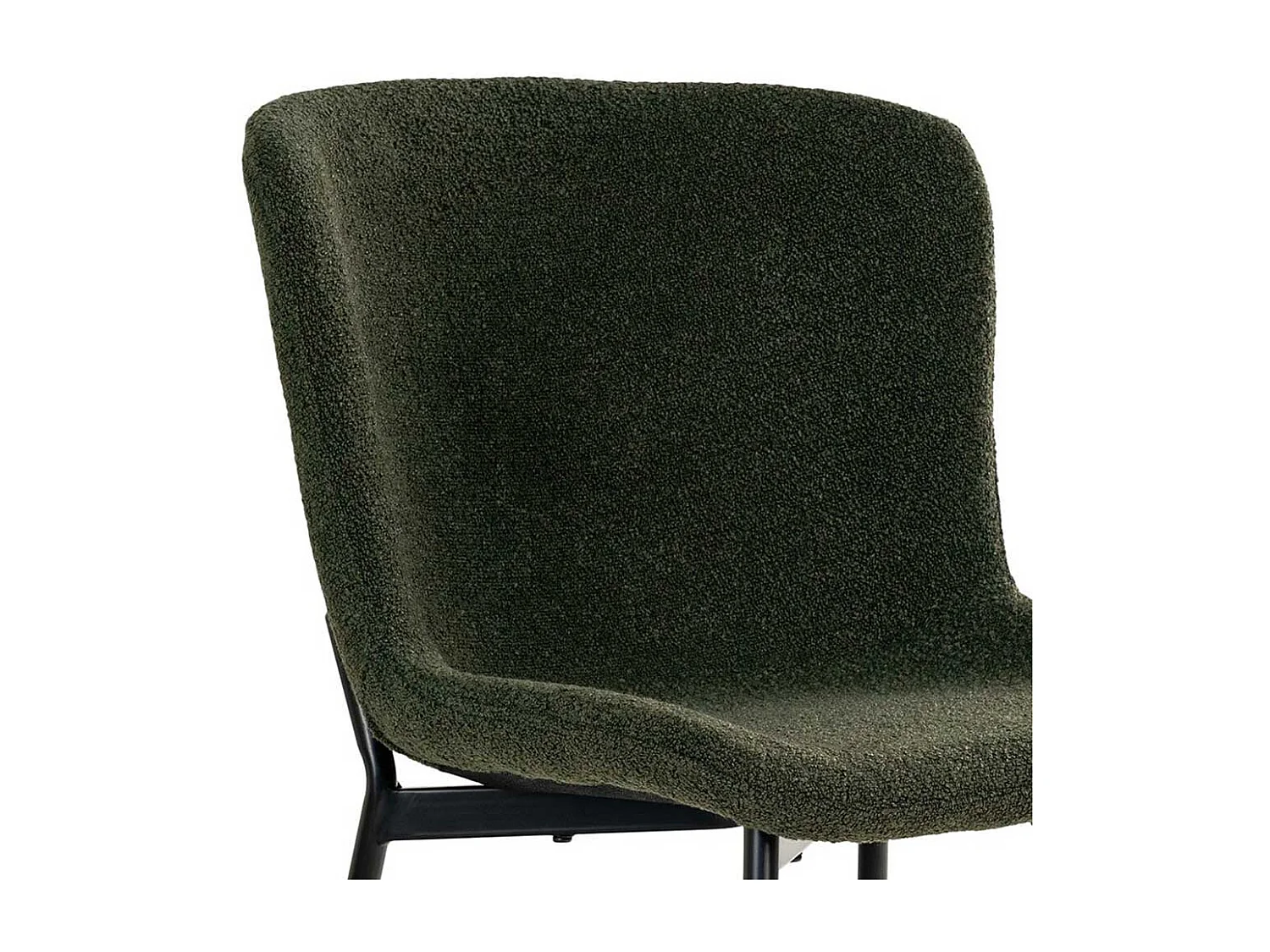 Polsterstuhl Esszimmer Esstischstühle in Dunkelgrün und Schwarz (2er Set)