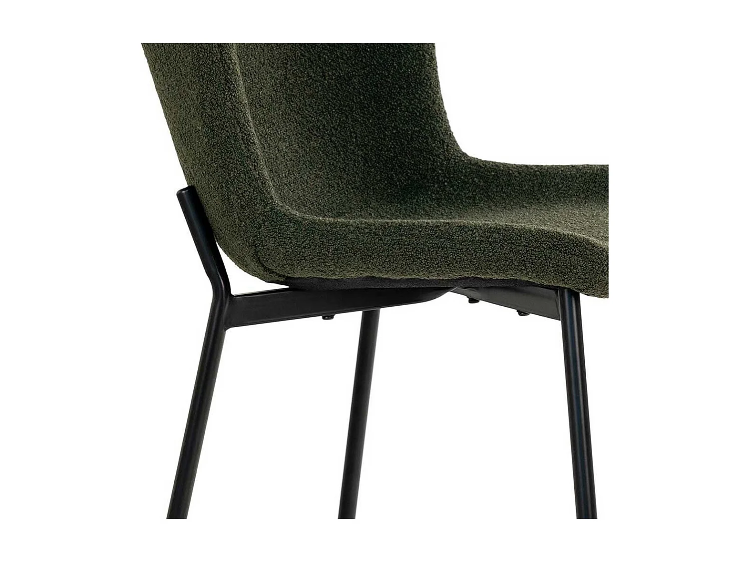 Polsterstuhl Esszimmer Esstischstühle in Dunkelgrün und Schwarz (2er Set)