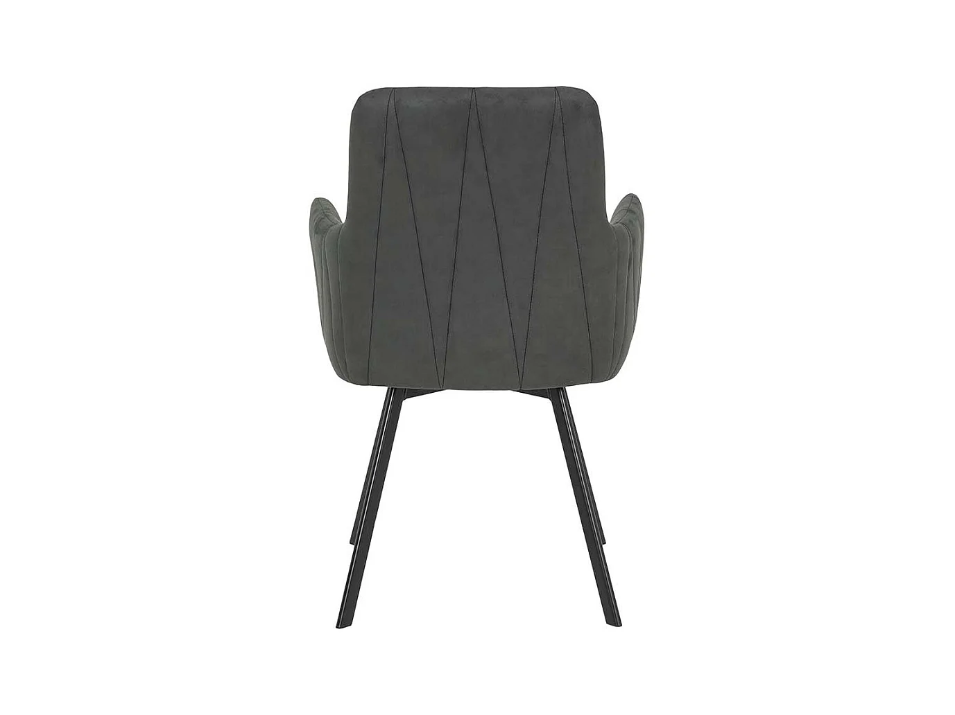 Polsterstuhl Esszimmer mit Armlehnen Gestell aus Metall (2er Set)