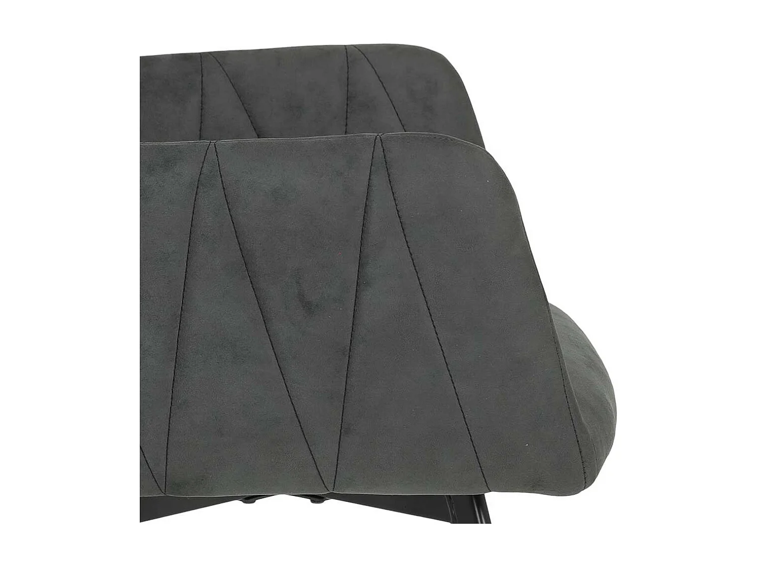 Polsterstuhl Esszimmer mit Armlehnen Gestell aus Metall (2er Set)