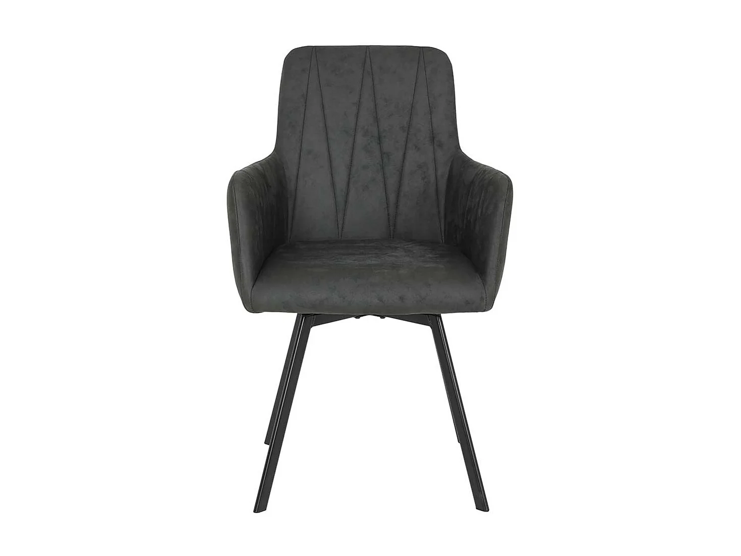 Polsterstuhl Esszimmer mit Armlehnen Gestell aus Metall (2er Set)