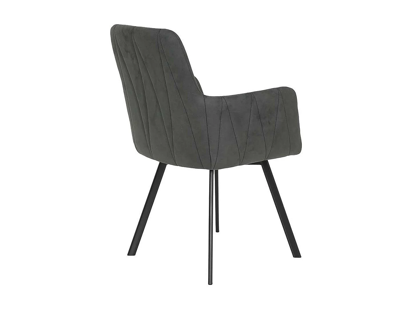 Polsterstuhl Esszimmer mit Armlehnen Gestell aus Metall (2er Set)